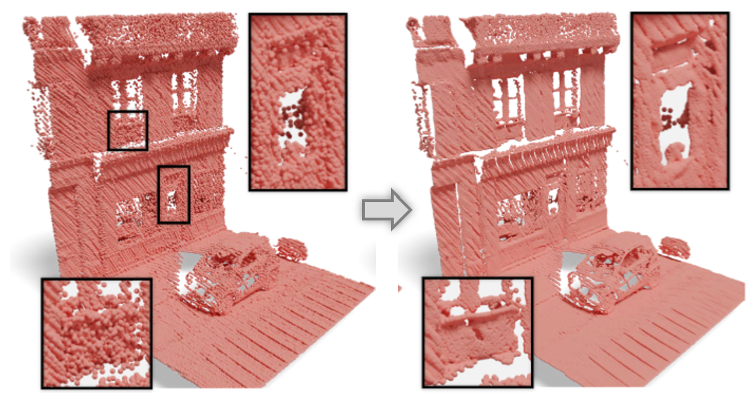 Adaptive and Iterative Point Cloud Denoising with Score-Based Diffusion Model